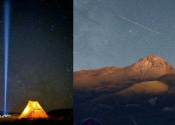 Perseid meteor yağmurunu Erciyes Dağı'ndan izlediler