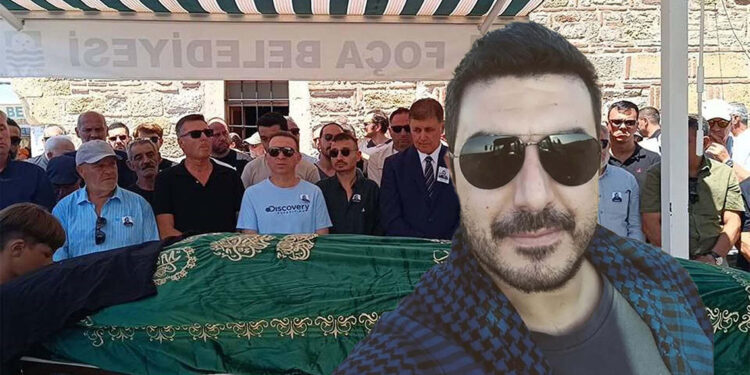 Foça eski belediye başkanı Ahmet Nihat Dirim'in oğlu toprağa verildi