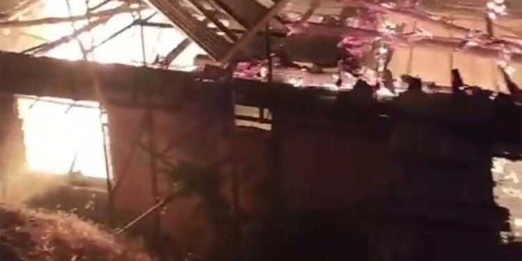 Aydın'da evde çıkan yangın bitişikteki eve de sıçradı