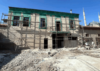 Edirne'de 6 asırlık handaki restorasyon eylül sonunda bitiyor
