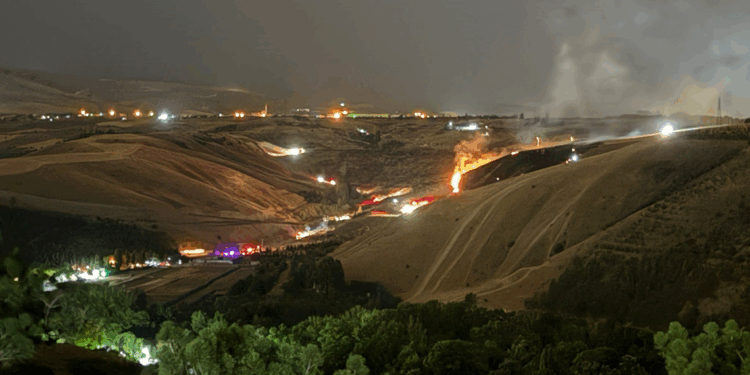 Eymir Gölü yakınlarında çıkan yangının nedeni havai fişek; 2 gözaltı