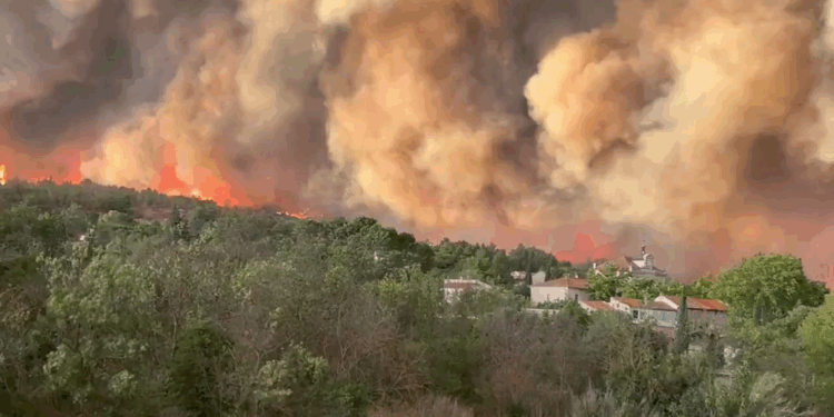 Fransa'nın Aude bölgesindeki yangın devam ediyor