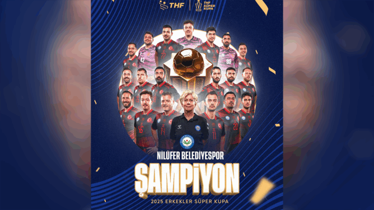 Hentbolde Süper Kupa’nın sahibi Nilüfer Belediyespor