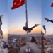 Kapadokya'da bayrak direğinde dansa soruşturma