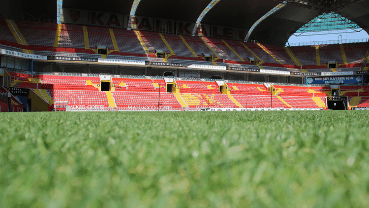 Kayserispor-Galatasaray maçının oynanacağı stadyum hazır hale getirildi