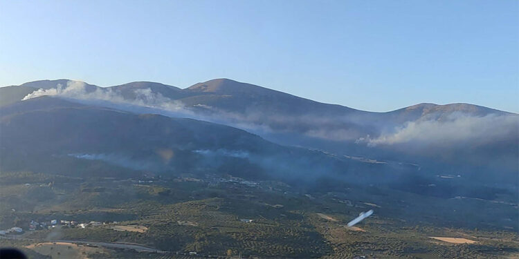 Soma'da dün çıkan orman yangını henüz söndürülemedi