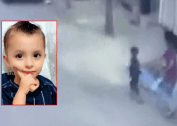 Otobüsün çarptığı Muhammed öldü; kaza kamerada