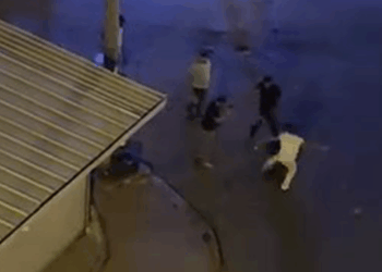 Siirt'te iki grup arasında kavga kamerada