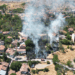 Tokat'ta boş arazideki yangın evlere sıçramadan söndürüldü