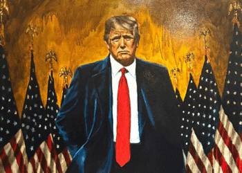 Trump'ın yeni portresi Beyaz Saray'a asıldı