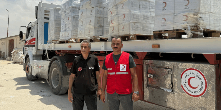 Türk Kızılay’dan Gazze'ye 165 TIR gıda yardımı