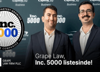 Türk girişimi Grape Law, ‘Inc. 5000’ listesinde yer aldığını duyurdu