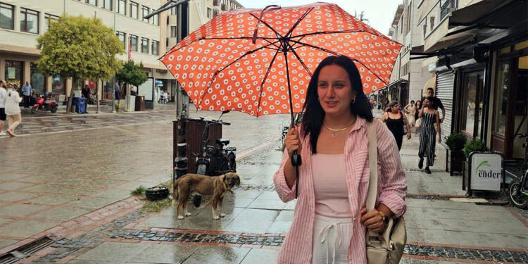 Edirne'de kısa süreli sağanak etkili oldu