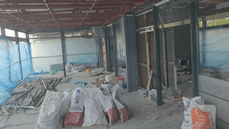 Avcılar'da kolonları kesildiği iddia edilen iş yeri mühürlendi