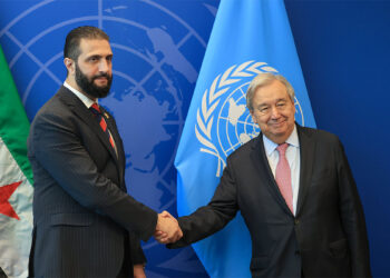 Antonio Guterres Suriye Cumhurbaşkanı ile görüştü