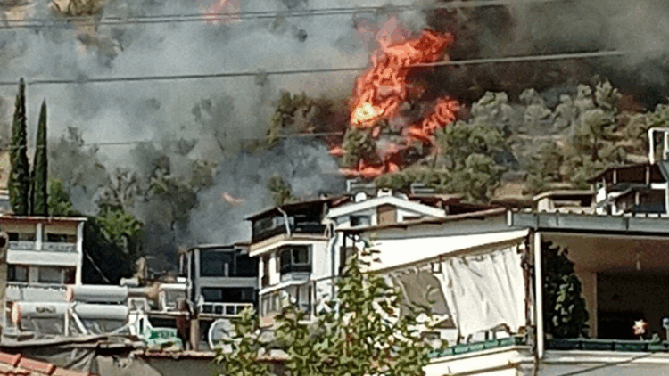 Balıkesir'deki yangın 5 saatte söndürüldü