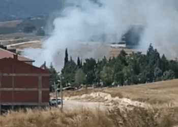 Bursa'da anız yangını; 30 dönümlük alan zarar gördü
