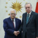 Cumhurbaşkanı Erdoğan Filistin Devlet Başkanı Mahmud Abbas ile görüştü