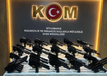 Diyarbakır'da polisin düzenlediği operasyonda çok sayıda silah ele geçirildi