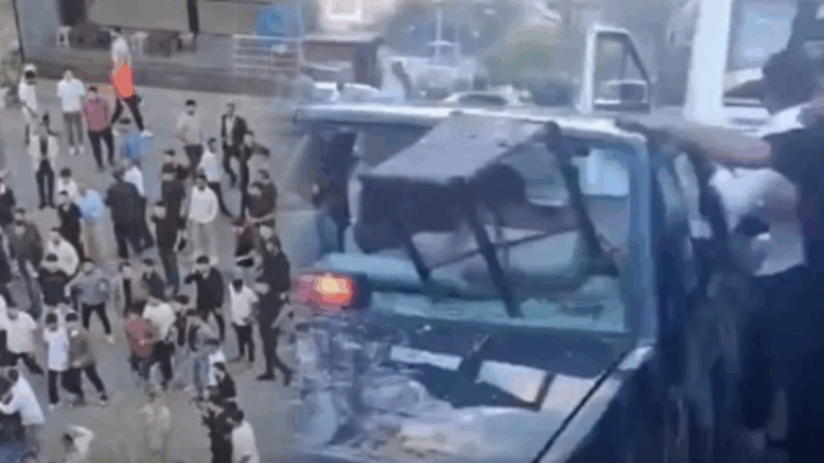 Hakkari'de araç içindeki üç askere linç girişimi!