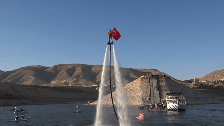 Hasankeyf'te su ve doğa sporları festivali ilgi gördü