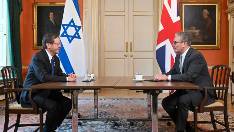 Keir Starmer İsrail Cumhurbaşkanı ile bir araya geldi