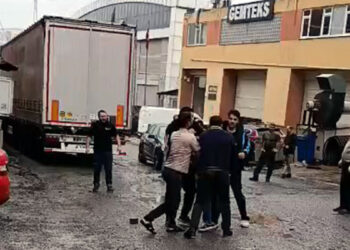 Esenyurt'ta tekmeli yumruklu yük indirme kavgası
