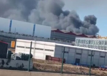 İzmir'de kimyasal madde üreten fabrikada yangın