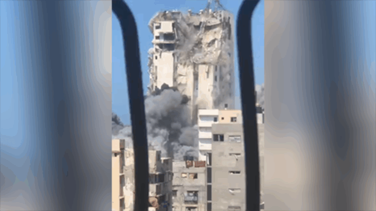 İsrail, Gazze'de Al-Ghifari gökdelenini vurdu