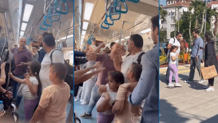 Marmaray'da babaya çocuklarının yanında yumruk davasında karar çıktı