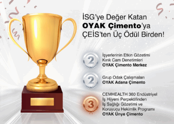 OYAK Çimento'ya ÇEİS'ten üç ödül birden