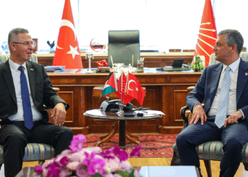 Özgür Özel, Filistin Büyükelçisi Faed Mustafa'yı kabul etti
