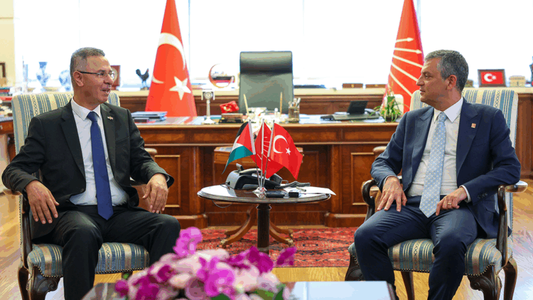 Özgür Özel, Filistin Büyükelçisi Faed Mustafa'yı kabul etti