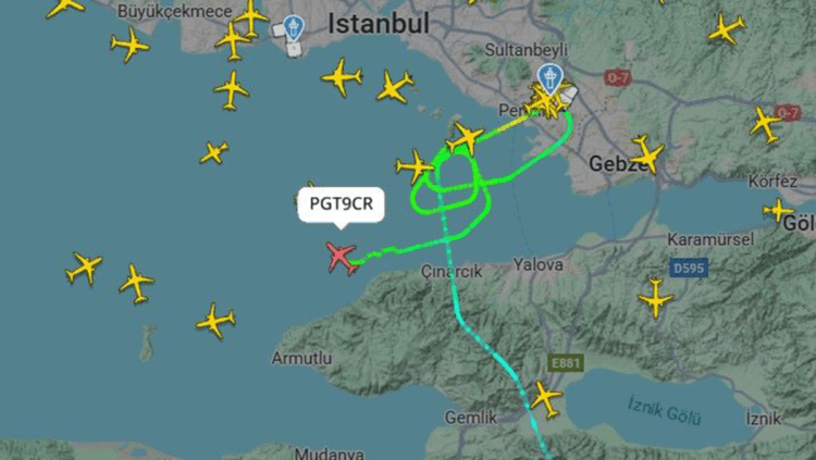 Pistteki kuşlar uçuş trafiğini olumsuz etkiledi