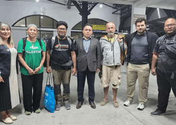 Sumud Filosu'ndan tahliye edilen aktivistler Muğla'da misafir edildi