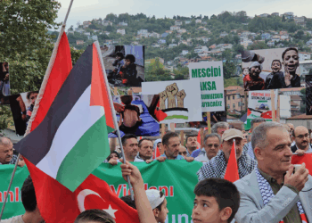Zonguldak’ta Sumud filosuna destek yürüyüşü