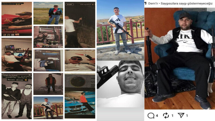 Sosyal medyada silahlı paylaşım yapan şüphelilere operasyon