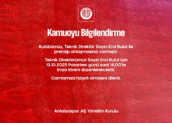 Antalyaspor Erol Bulut ile prensipte anlaştığını duyurdu