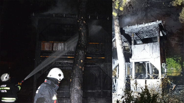 Atatürk'ün Samsun'da kaldığı konakta yangın