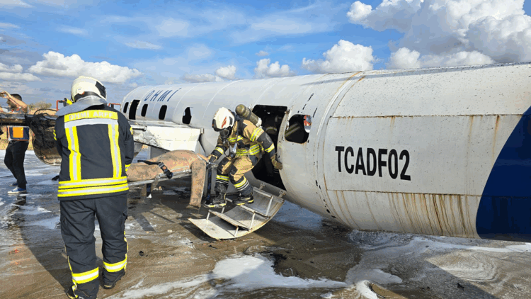 Adıyaman Havalimanı'nda tatbikat düzenlendi