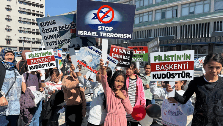 Ankara'da 'Gazze' için basın açıklaması