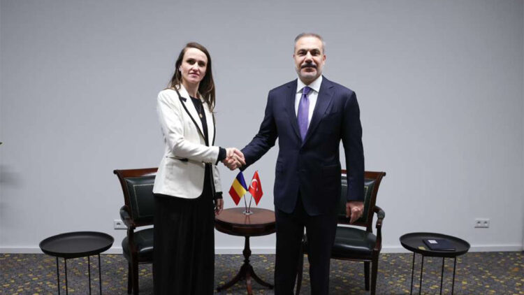 Hakan Fidan Romanya Dışişleri Bakanı ile bir araya geldi