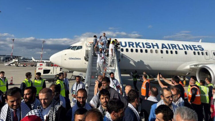 Yüreği Gazze için atan kardeşlerimize hoş geldiniz diyorum