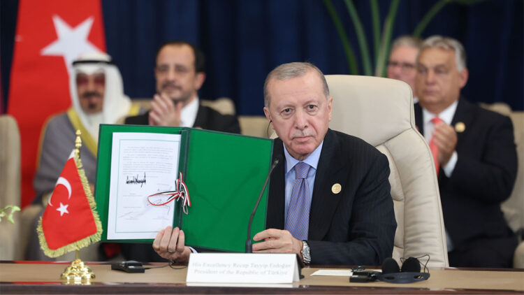 Cumhurbaşkanı Erdoğan, ‘Barış için Şarm El-Şeyh Zirvesi’ne katıldı