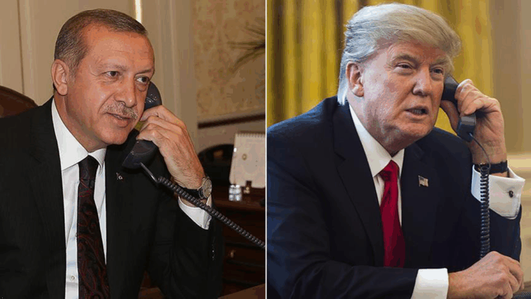 Cumhurbaşkanı Erdoğan, Donald Trump'la telefonda görüştü