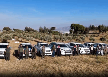 Dronla tespit edilen 9 kaçak avcı yakalandı