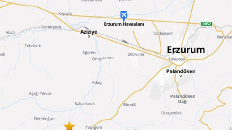 Erzurum'da 3.5 büyüklüğünde deprem