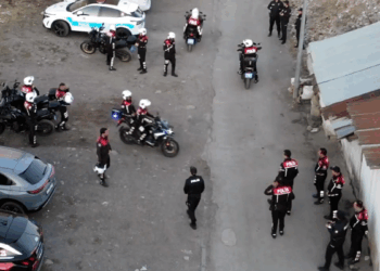 Erzurum'da metruk binalarda dron destekli arama