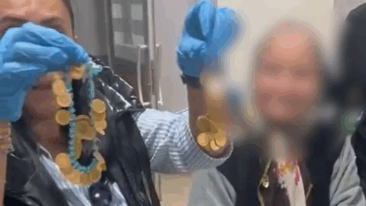 Esenyurt'ta gözaltına alınan dilencinin üzerinden 67 adet çeyrek altın çıktı