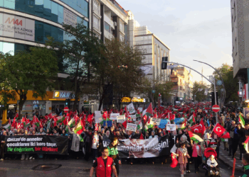 Gebze'de İsrail'in Gazze'deki saldırıları protesto edildi
